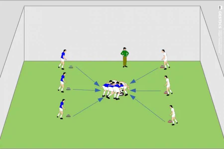 RUGBY - No. 7002 - prática de ruck