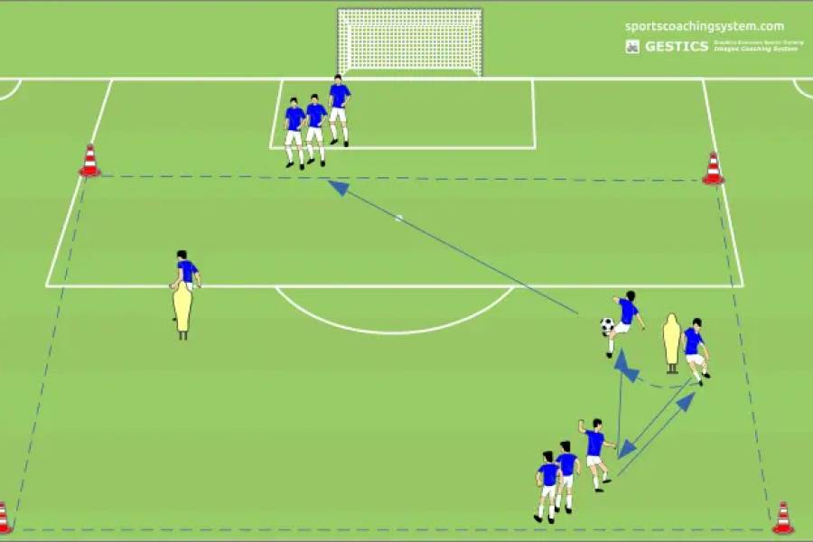 FOOTBALL - No. 1003 - train the unmarking in the square