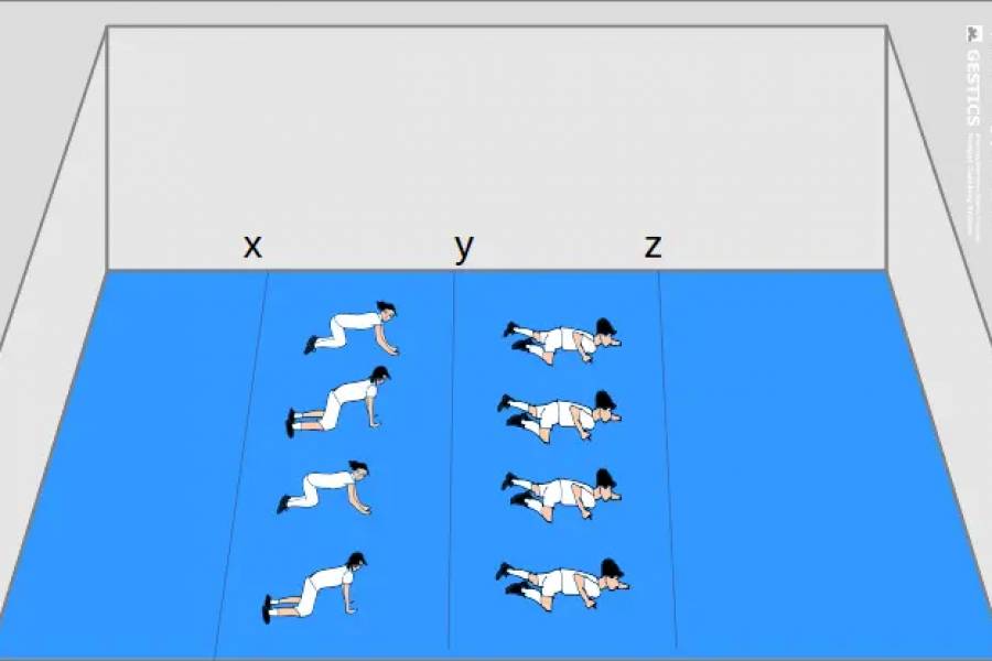 GIOCO DI MOVIMENTO E SPORTIVO PER BAMBINI - N. 0014 - la formica e la lucertola