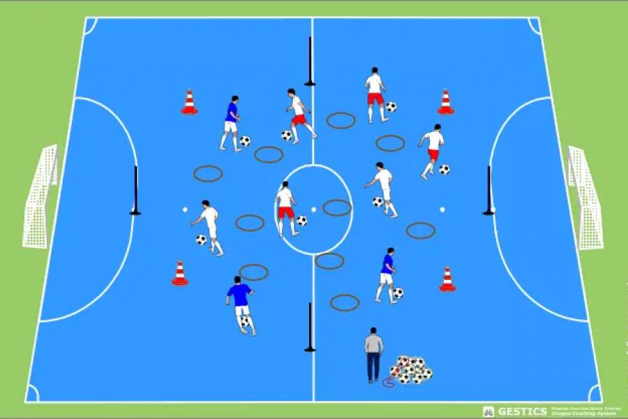 FUTSAL - No. 1802 - Do what is required and enter the circle
